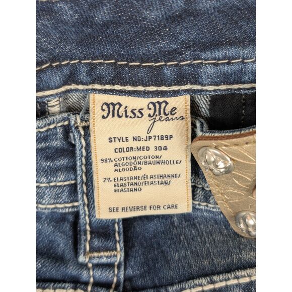 Miss Me Signature Cuffed Capri JP7189P Women's Size 25 - Picture 16 of 16